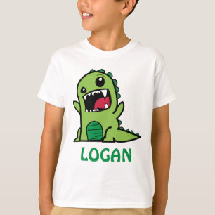 T-shirt Dessin humoristique de dinosaures portant le nom 