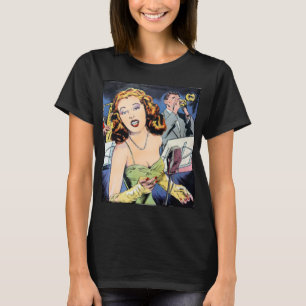 T-shirt Dessin humoristique féminin Hollywood Glamor en 19