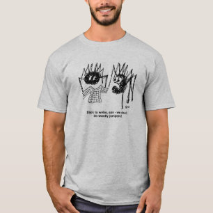 T-shirt Dessin humoristique sur les araignées et les araig