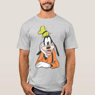 T-shirt Dessin ludique de Dingo avec la main sur le menton