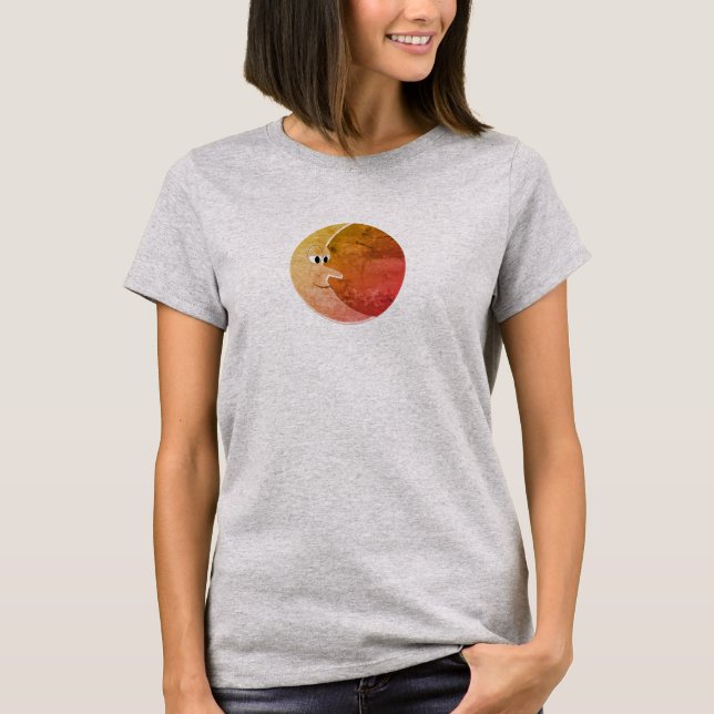 T-shirt Dessin Luna Vintage Lune (Devant)