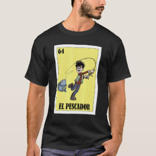 T-shirt Dessin mexicain drôle pour le pêcheur El Pescador