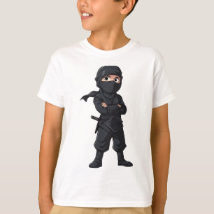 T-shirt Dessin Ninja Guerriers Garçons fête d'anniversaire