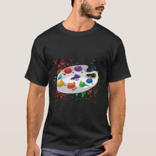 T-shirt Dessin Peinture Art Peinture Palette Peinture Esqu
