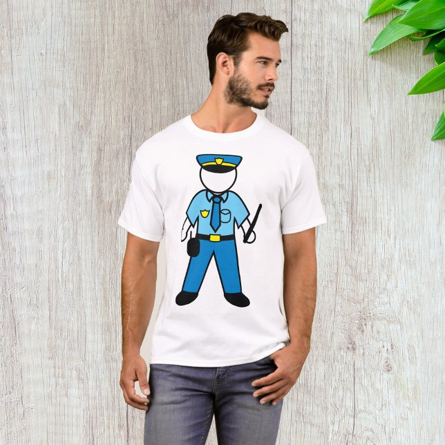 T-shirt Dessin policier Agent amusant application de la lo (Créateur téléchargé)