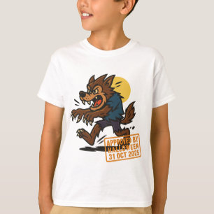 T-shirt Dessin Werewolf - Approuvé par Halloween