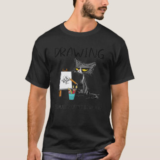 T-shirt Dessiner parce que le meurtre est un mauvais dessi