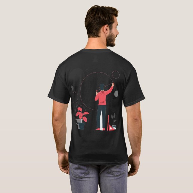 T-shirt "Dessinez votre propre monde" (Dos entier)