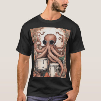 T-shirt Dessins créatifs pour pieuvres