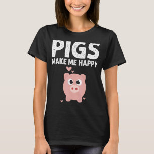 T-shirt Dessins De Cochon Pour Hommes Femmes Élevage De Co