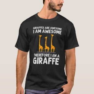 T-shirt Dessins De Girafe Pour Hommes Femmes Safari Faune 