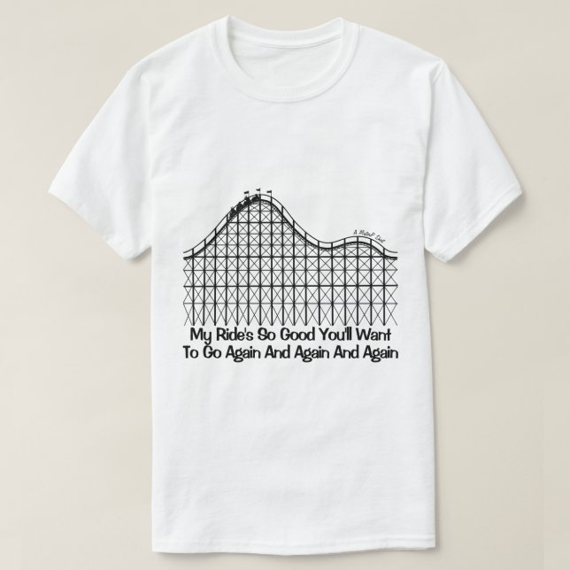 T-shirt Dessous de verre à rouleaux - Une chemise MisterP (Design devant)