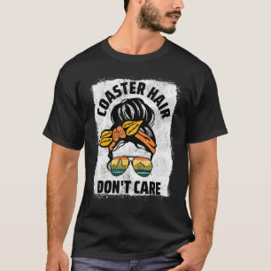 T-shirt Dessous de verre cheveux ne se soucient pas Messy