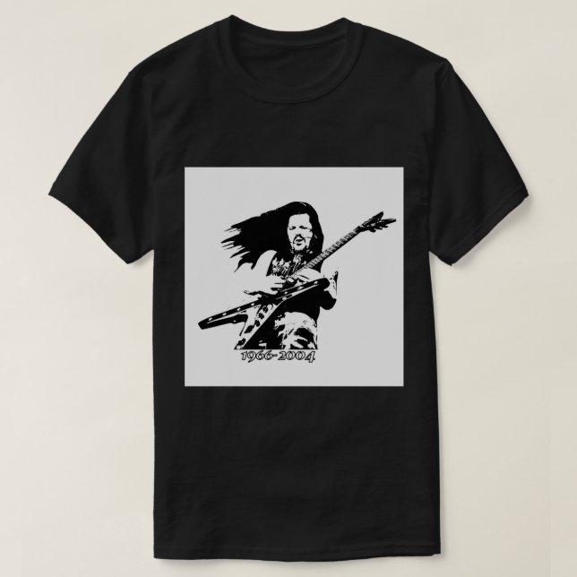 T-shirt Dessous de verre Dimebag 1966-2004 (Ensemble de 4) (Design devant)