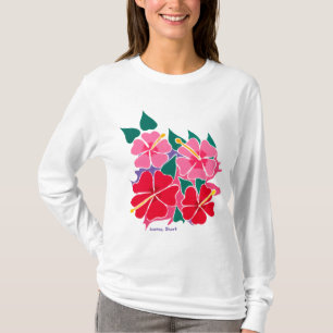 T-shirt Dessus d'art : Long dessus de douille de ketmie