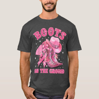 T-shirt Dessus de bottes Cowgirl Western sensibilisation a