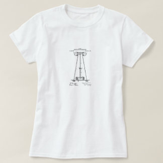 T-shirt Dessus de brevet de Nikola Tesla