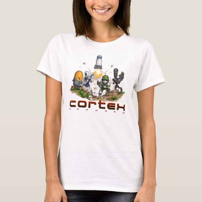 T-shirt Dessus de dames d'éclaboussure de commande de (Devant)