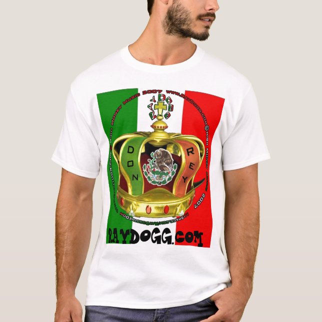T-SHIRT DESSUS DE DRAPEAU DU RAYON DOGG MEX (Devant)