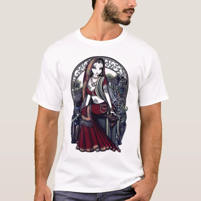 T-shirt Dessus de fée de jardin secret d'Ayanna (Devant)