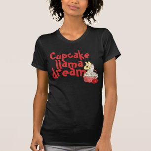 T-shirt Dessus de pyjama de lama de petit gâteau