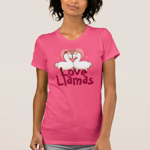 T-shirt Dessus de pyjama de lamas d'amour