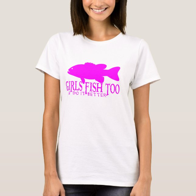 T-shirt Dessus de spaghetti de dames de pêche au bar de (Devant)