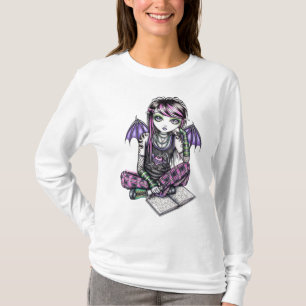 T-shirt Dessus gothique de fée d'Emo de tatouage d'allié
