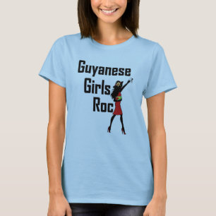 T-shirt Dessus guyanais de culture de roche de filles