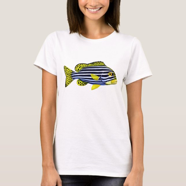 T-shirt Dessus Pacifique oriental de spaghetti de poissons (Devant)