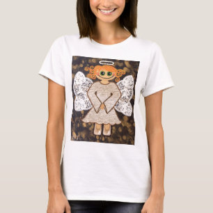 T-shirt Dessus Strappy de conception d'ange de la terre