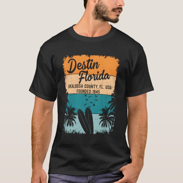 T-shirt Destin Florida Fl Beach Et (Devant)