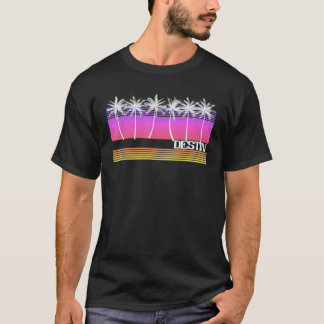 T-shirt Destin Florida Retro Style Plage Vintage Sunset 70