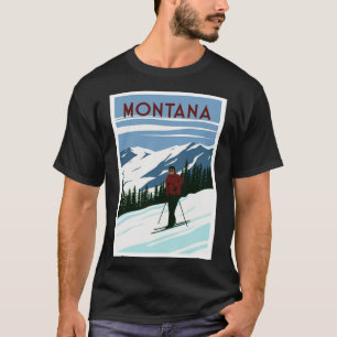 T-shirt Destination ski du Montana
