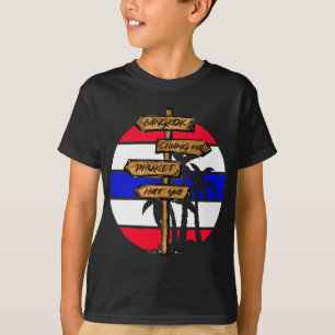 T-shirt Destinations Thaïlande - Bangkok Chiang Mai Phuket