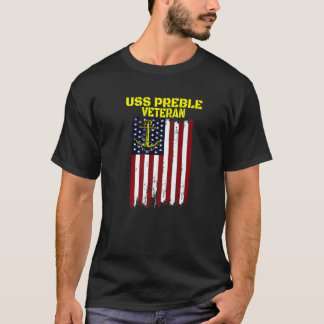 T-shirt Destructeur USS Preble DLG-15 Fête des pères Vétér