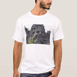 T-shirt Détail facial de la tour de la Porte Ouest (Gopur