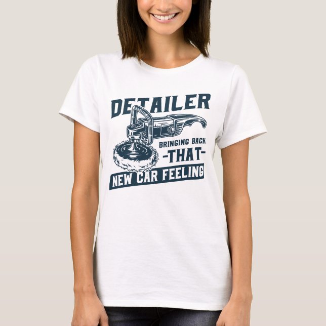 T-shirt Détaillant de voiture Détail auto Nouveau Sensemen (Devant)