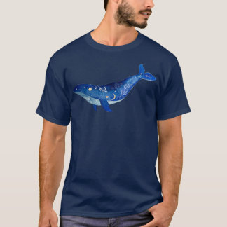 T-shirt DétailléDesign Blue Galaxy Whale