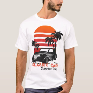 t-shirt d'été de voiture classique