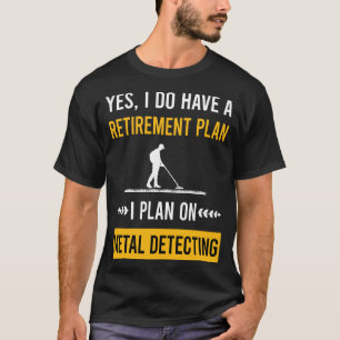 T-shirt Détecteur de détection des métaux de retraite