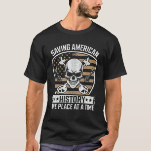 T-shirt Détecteur de métaux collecteur de cristaux trésor 