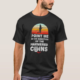 T-shirt Détecteurs de métaux martelés détection de pièces 