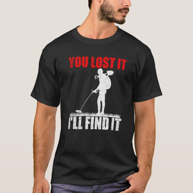 T-shirt Détection des métaux Chasse au trésor Détectoriste (Devant)