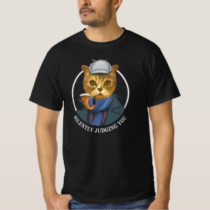 T-shirt Détective Cat - Vous Jugez Silencieusement