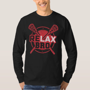 T-shirt DÉTENDEZ Bro Lacrosse LaX Team Lacrosse Player