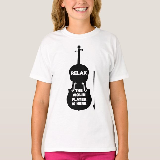 T-shirt Détendez-vous Le Joueur de violon est ici (Devant)