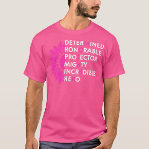 T-shirt déterminé honorable protecteur puissant incroyable