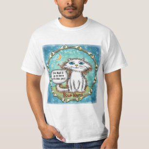 T-shirt Déteste Mon Travail Scraggles Chat
