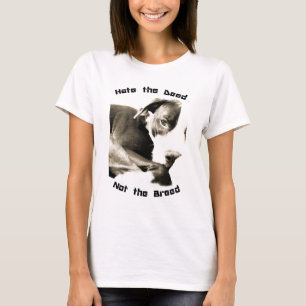T-shirt détester l'acte, pas la race pitbull